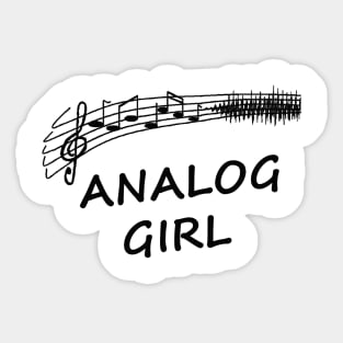 Analog Girl 5 Sticker